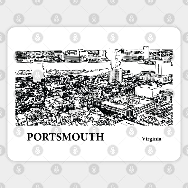 Portsmouth Virginia Sticker by Lakeric